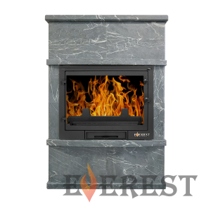 Камин-комплект (топка+облицовка) EVEREST 700 (D-1) ТАЛЬКОХЛОРИТ 10 кВт (250 м.куб)