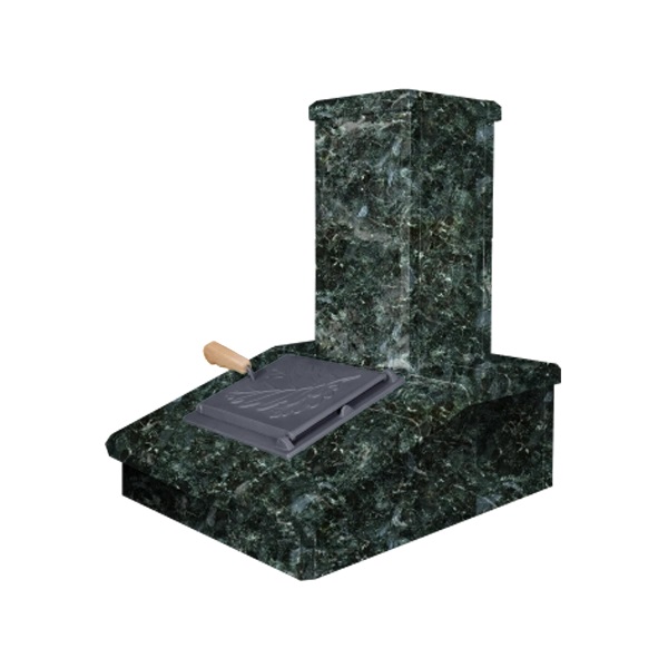 Облицовка на трубу для печей АВАНГАРД 25  КЛАССИКА СЕРПЕНТИНИТ (115*540)  (2 яруса) под шибер