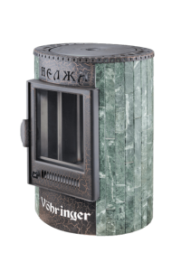 Печь отопительная НЕЛЖА ПФ в ламелях ЗМЕЕВИК НАБОРНЫЙ с варочной поверхностью (150 м.куб.)