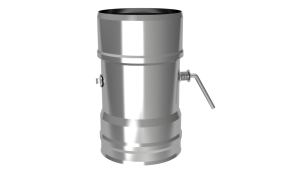 Шибер (заслонка) поворотный d = 200 мм (0,8 ММ)  (GS)