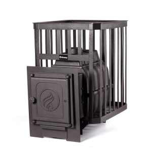 Печь-каменка  чугунная PAROVAR 24 СЕТКА КОВКА дверца 312 (14 - 24 м.куб)