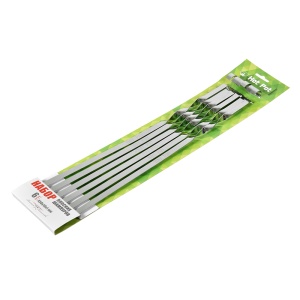 Набор плоских шампуров 45 см 6 штук в упаковке HOT POT