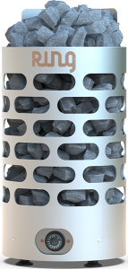 Электрокаменка RING-4 STEEL (4 - 7 м.куб)  корпус из нержавейки, напольная, без пульта
