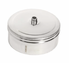 Крышка для тройника d = 180 мм с конденсатоотводом ТИС (304 ПРЕМИУМ) 1