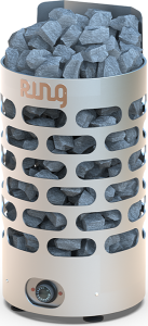 Электрокаменка RING-6 STEEL (7 - 10 м.куб)  корпус из нержавейки, напольная, без пульта,термостат