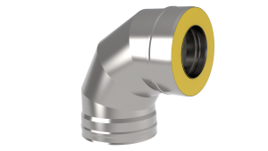 Сэндвич-колено 90 гр. d = 115/200 мм (Н+Н) 0,8 ММ