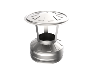 Оголовок d =  80/160 мм с зонтом (Н+Н)