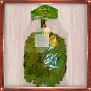 Веник Экстра из КАВКАЗСКОГО ДУБА с донником в индивидуальной упаковке