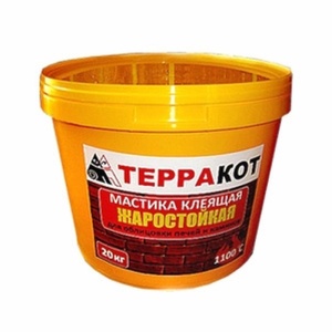 Мастика ТЕРРАКОТ жаростойкая 20 кг