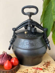 Казан афганский черный алюминиевый с крышкой и ручками 50л
