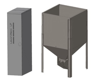 Бункер LF  300 л для пеллетных котлов LF LAVORO ECO с факельной горелкой