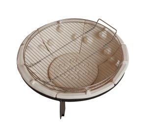 Решетка для костровницы из нерж стали 304 d 57см АМФОРА