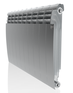 Радиатор биметаллический ROYAL THERMO BILINER BIANCO SILVER SATIN 500/80 - 10 секций
