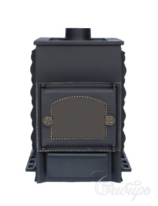 Печь-каменка СИБИРЬ-40 дверца со стеклом без выносного топливного канала под Т/О (левый)