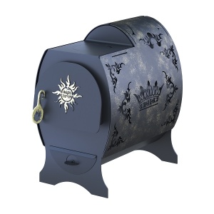 Печь отопительная МАТРЕШКА БОЛЬШАЯ 1 с варочной поверхностью - 8 мм (130 - 250 м.куб)