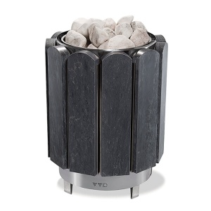 Электрокаменка ПРЕМЬЕРА - 12 кВт СЕРПЕНТИНИТ БАРХАТ (10 - 15 м.куб.) 380В напольная без пульта