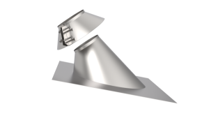 Проход кровли с фланцем d = 200 мм 45 гр. НЕРЖ.  (10)