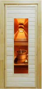 Дверной блок ЛИПА 700 х 1800 мм цветная вставка ПАРНАЯ