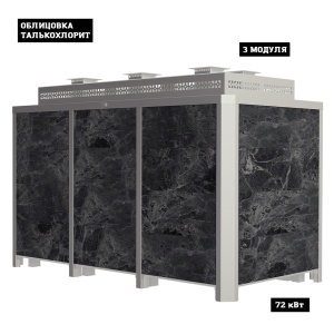 Электрокаменка ПРЕМЬЕРА ПРОФИ - 54 кВт ТАЛЬКОХЛОРИТ  (80 - 100 м.куб.) 380В напольная без пульта