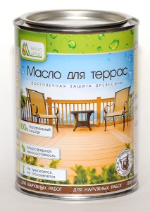Масло для террас  0,9 л Масло&Дерево